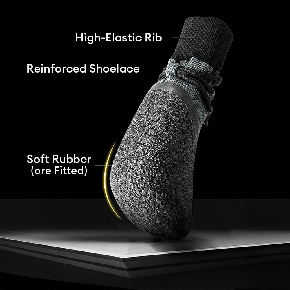 Waterproof Breathable Dog Shoes With Non-Slip Soles For Hiking, Running, And Outdoor Use