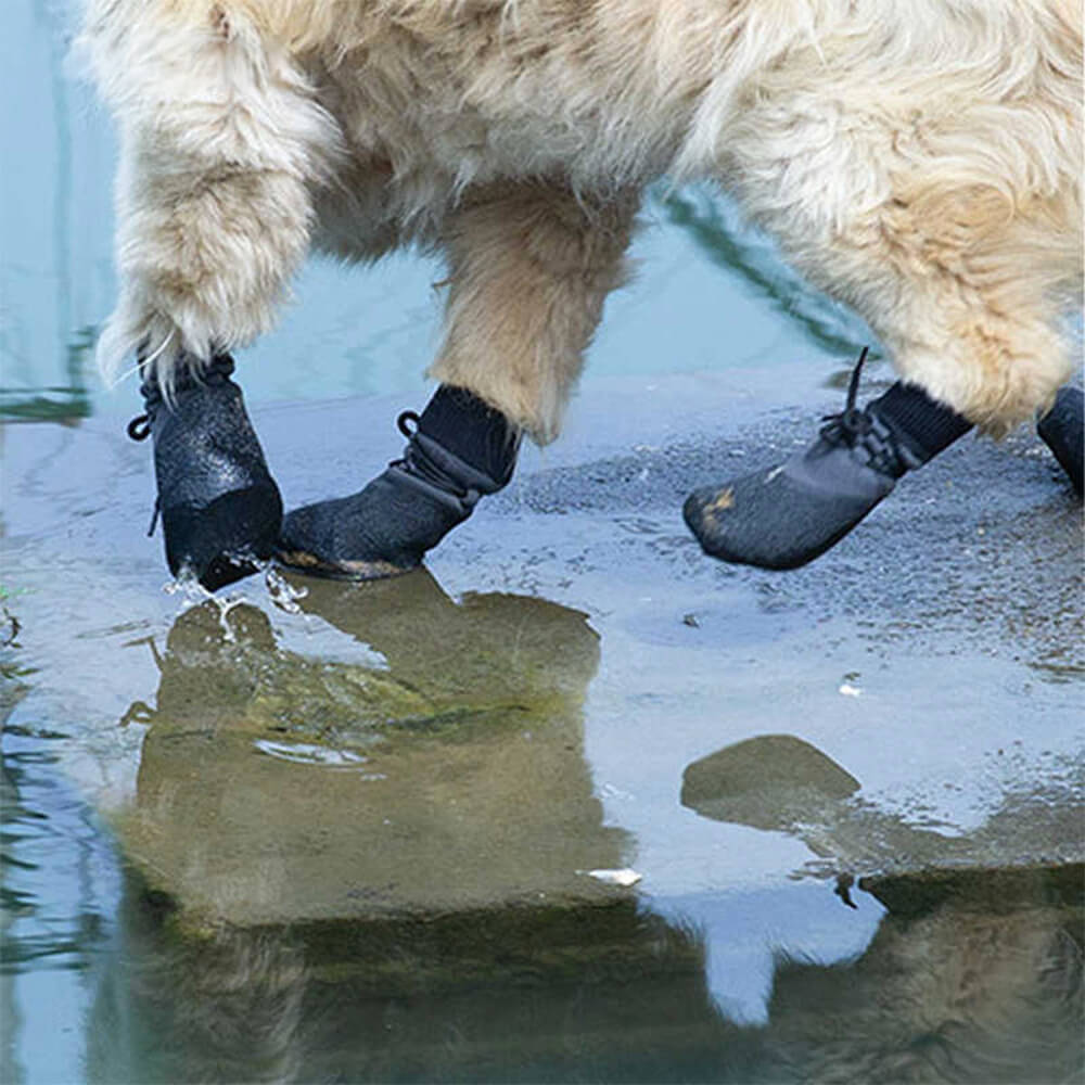 Waterproof Breathable Dog Shoes With Non-Slip Soles For Hiking, Running, And Outdoor Use
