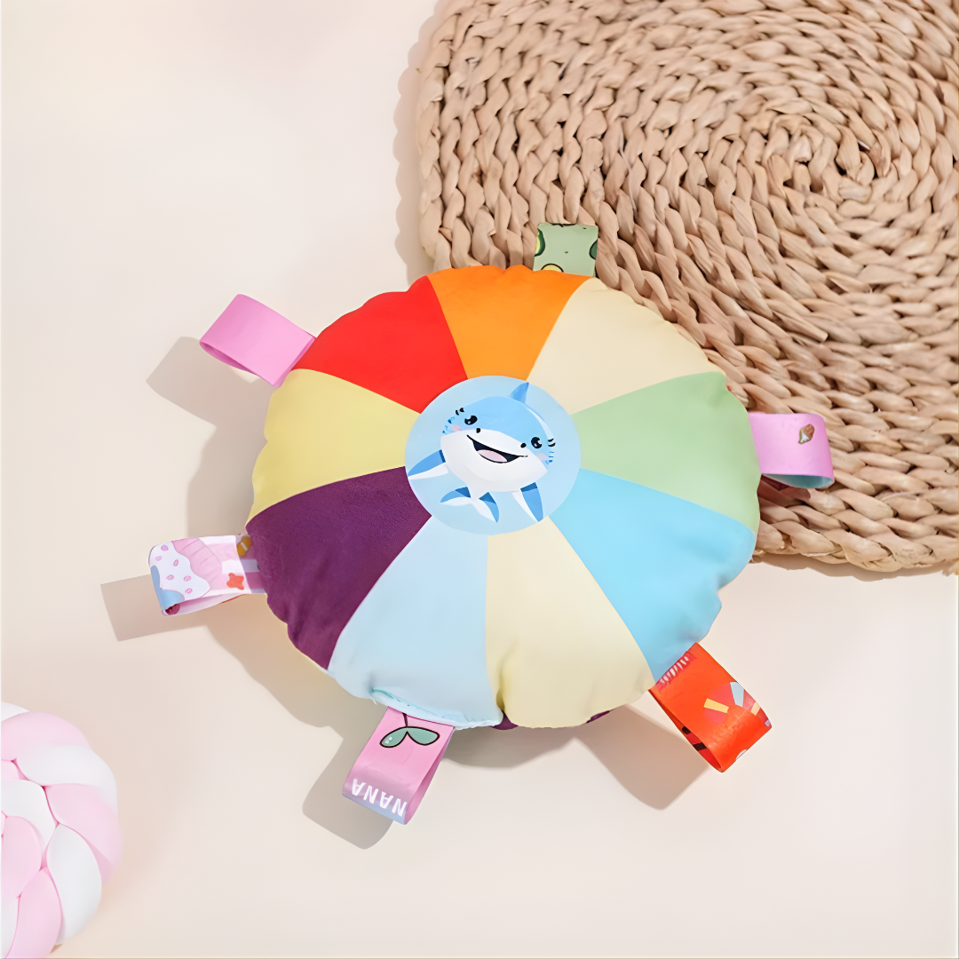 Soft Plush Squeaky Dog Frisbee Toy For Safe Interactive Fetch And Gentle Teeth Cleaning