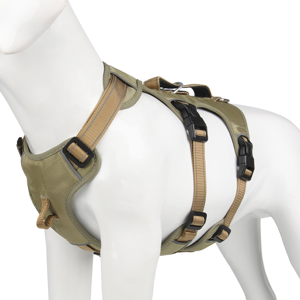 Gripguard Reflective Anti-Pull Dog Harness – Durable Nylon, Escape-Proof Design