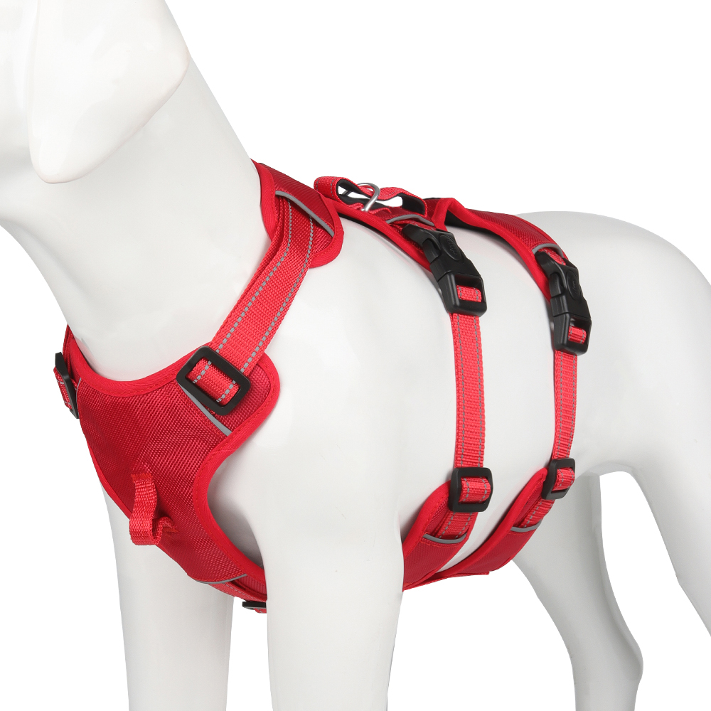 Gripguard Reflective Anti-Pull Dog Harness – Durable Nylon, Escape-Proof Design