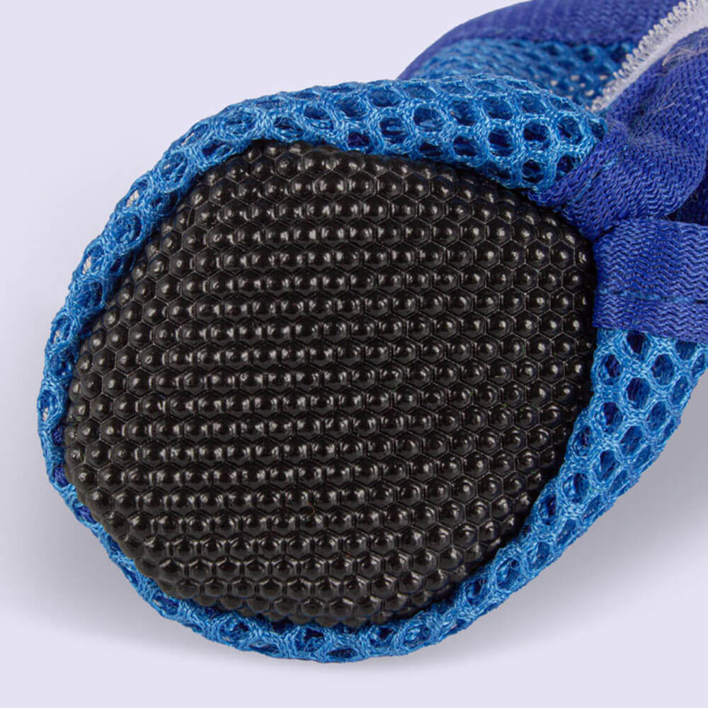 All-Season Breathable Mesh Dog Shoes With Non-Slip Sole And Reflective Straps