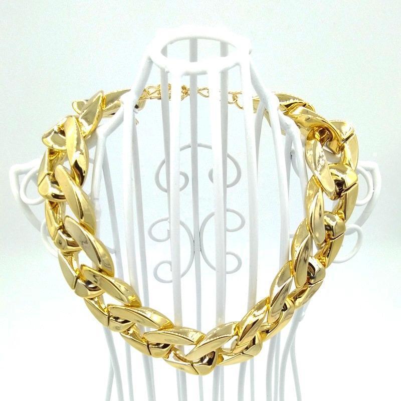 Thick Gold-Plated Chain Pet Safety Collar – Durable Stylish Dog Collar