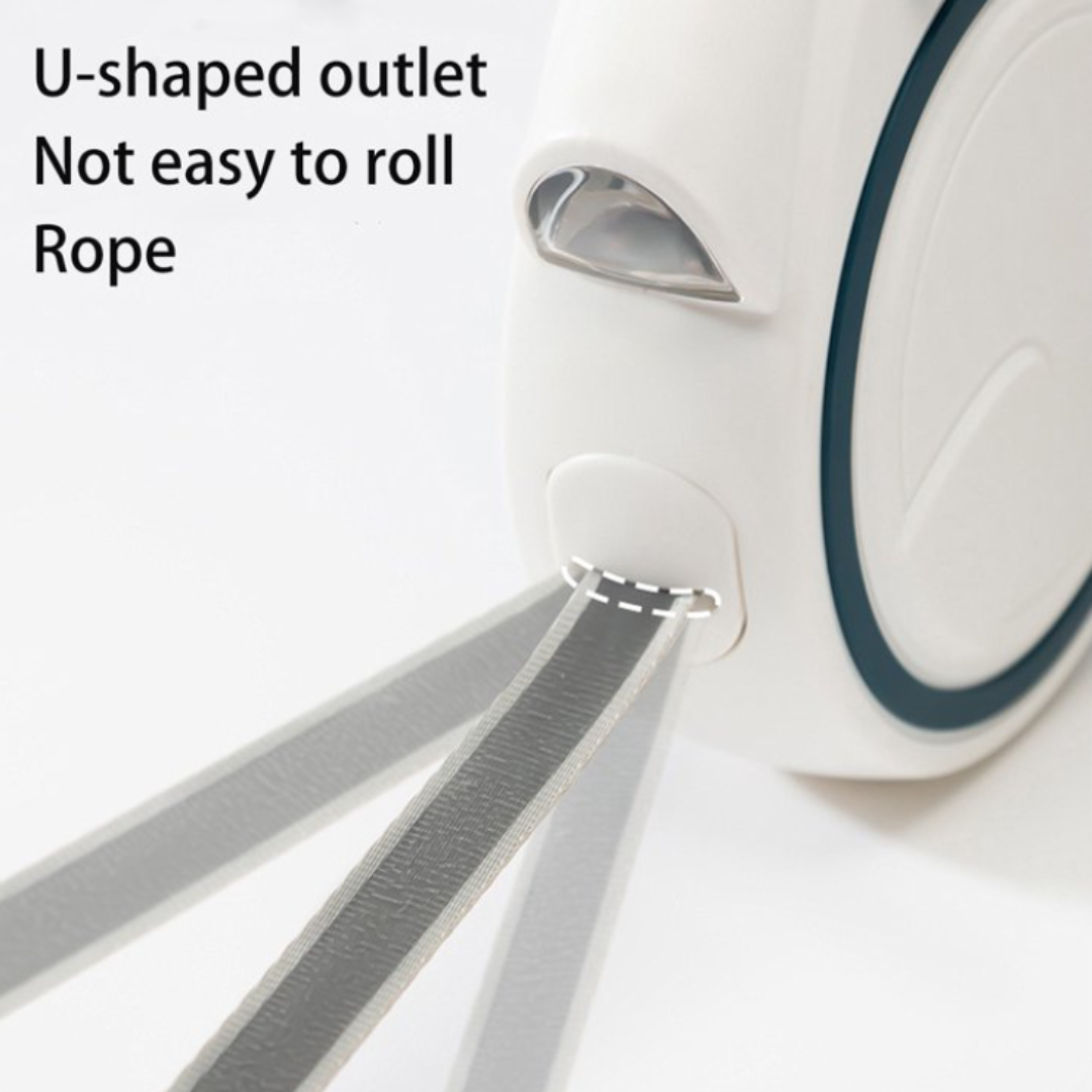 Retractable Led Dog Leash With Built-In Flashlight And Waste Bag Dispenser For Night Safety