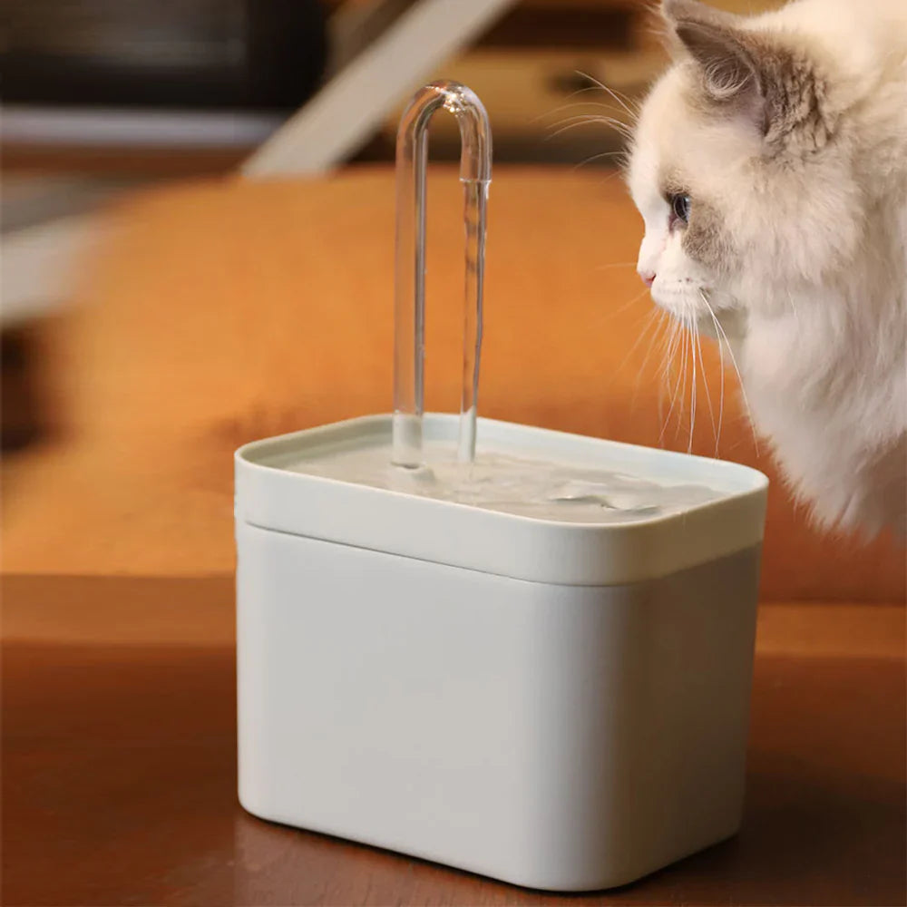 Ultra-Silent 1.5l Cat Water Fountain With Auto Filter – Quiet Hydration Dispenser