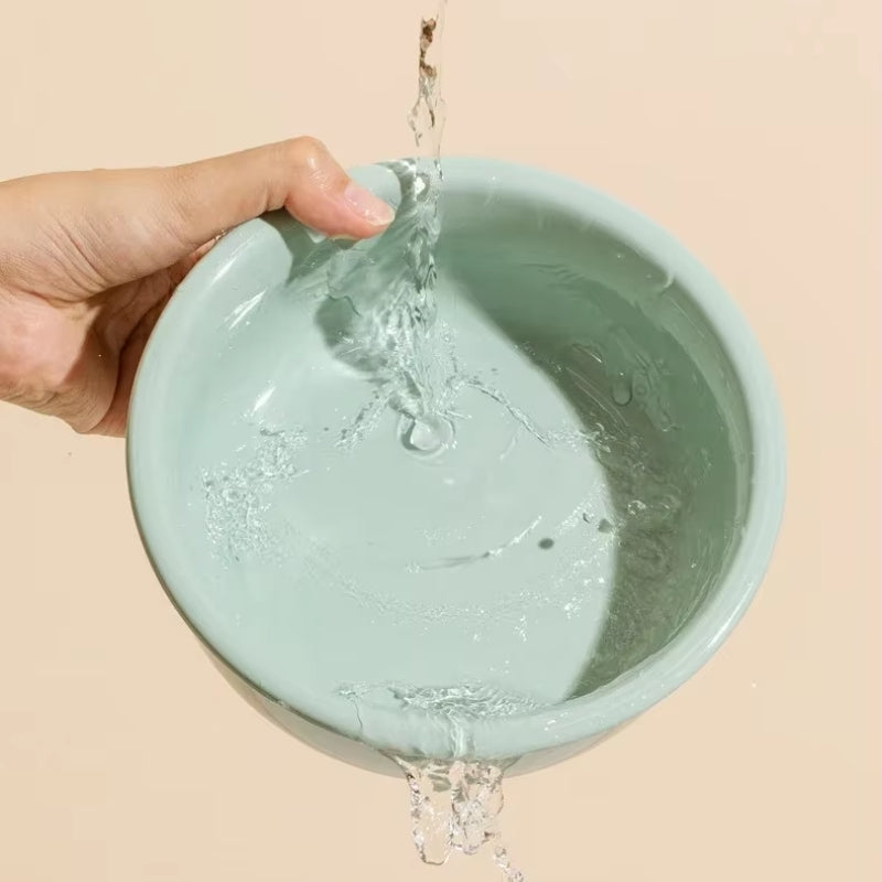 Misha Elevated Ceramic Cat Bowl With Adjustable Wooden Stand