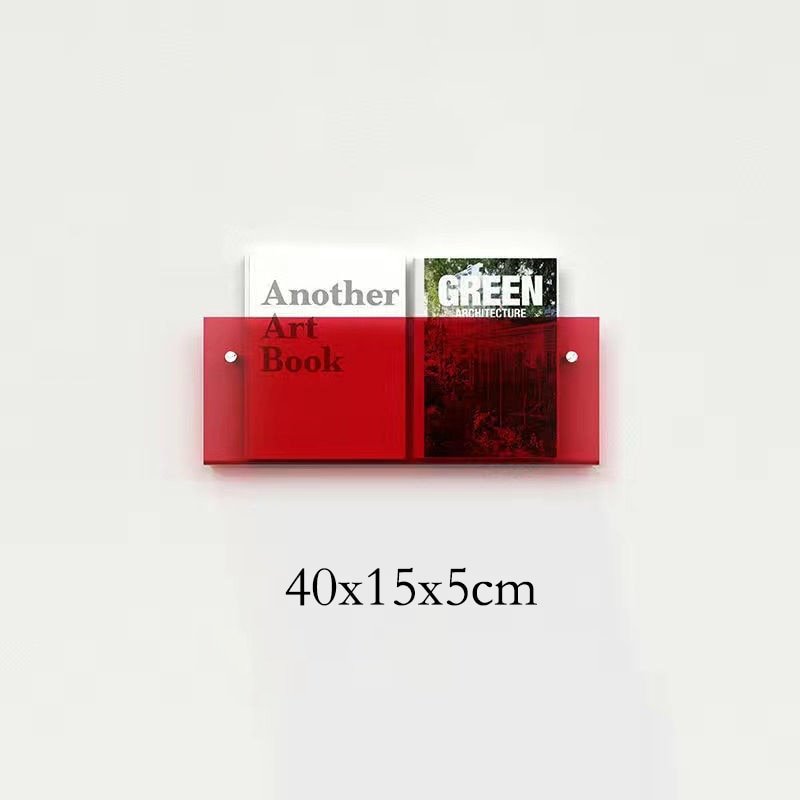 AcrylAura | Modern Eco-Friendly Wall Mounted Magazine Rack for Home Organization