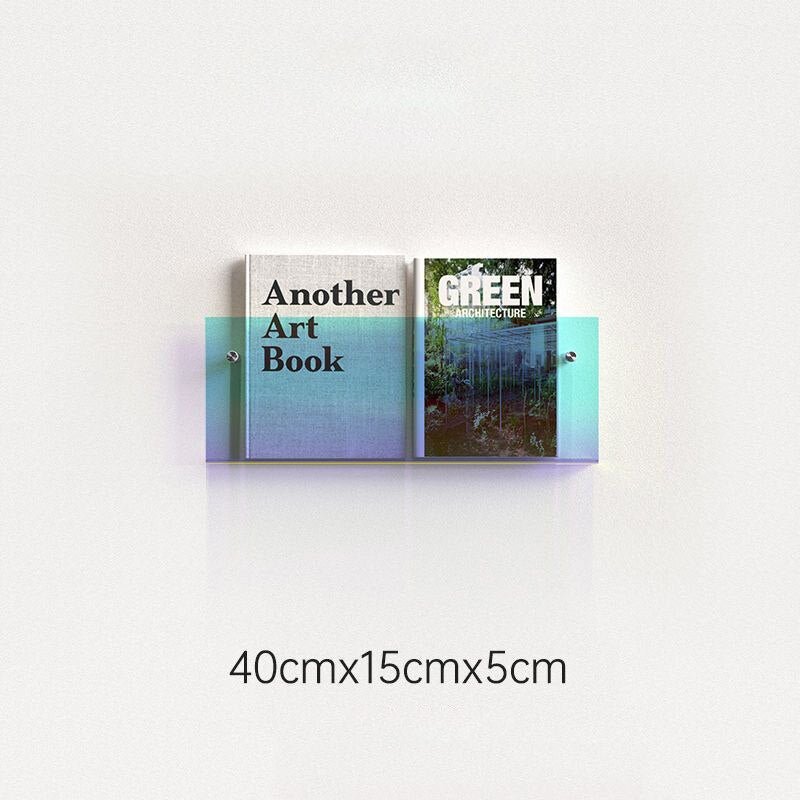 AcrylAura | Modern Eco-Friendly Wall Mounted Magazine Rack for Home Organization