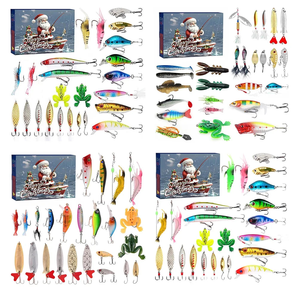 AquaBait | Premium Advent Fishing Bait Calendar with 24 Unique Lures