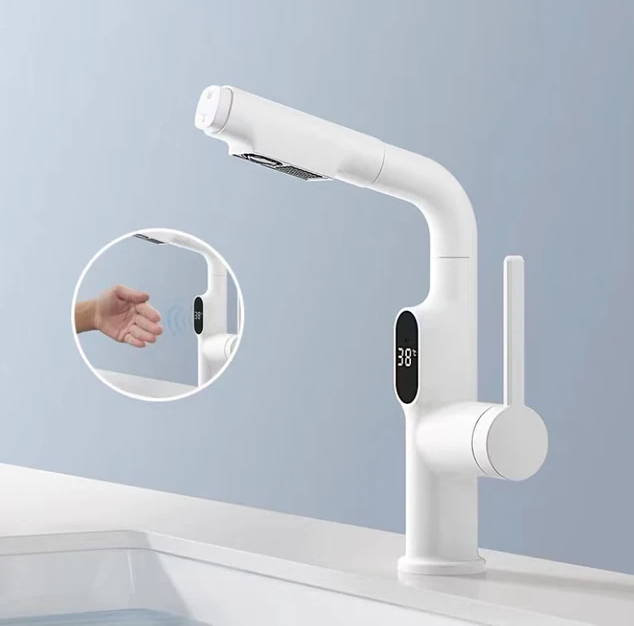 AquaFusion | Sleek Smart Digital Kitchen and Bathroom Faucet