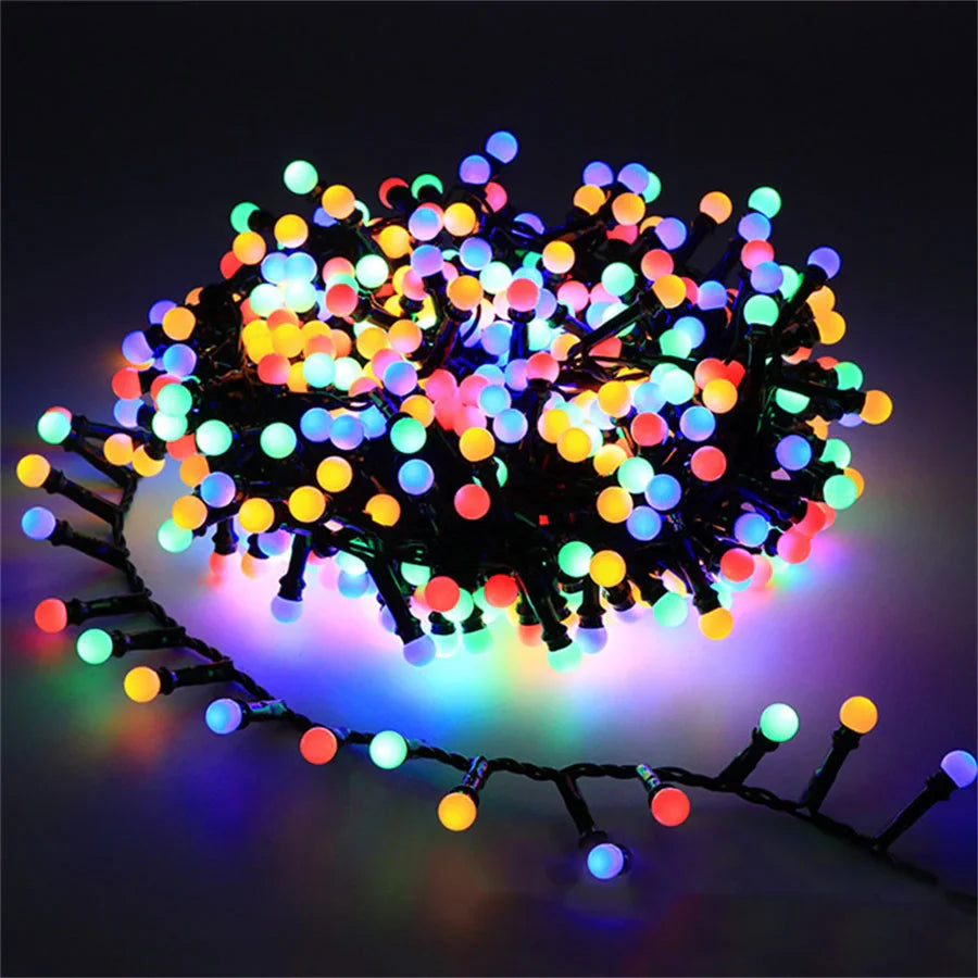 AquaGlow | Festive Outdoor Waterproof String Lights for Patio and Backyard