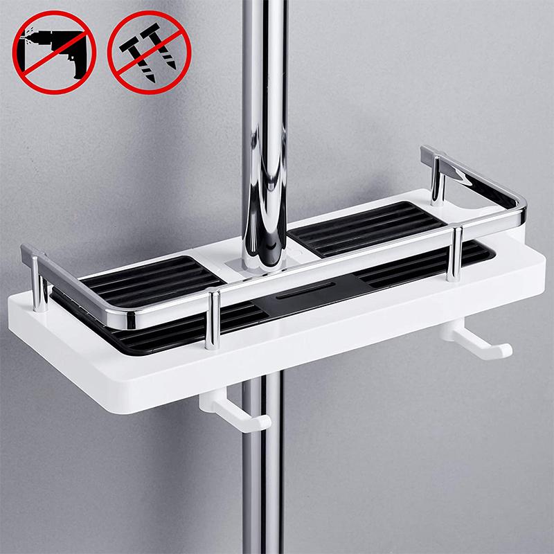 AquaStone | Durable Adjustable Shower Caddy for Organized Bathroom Storage