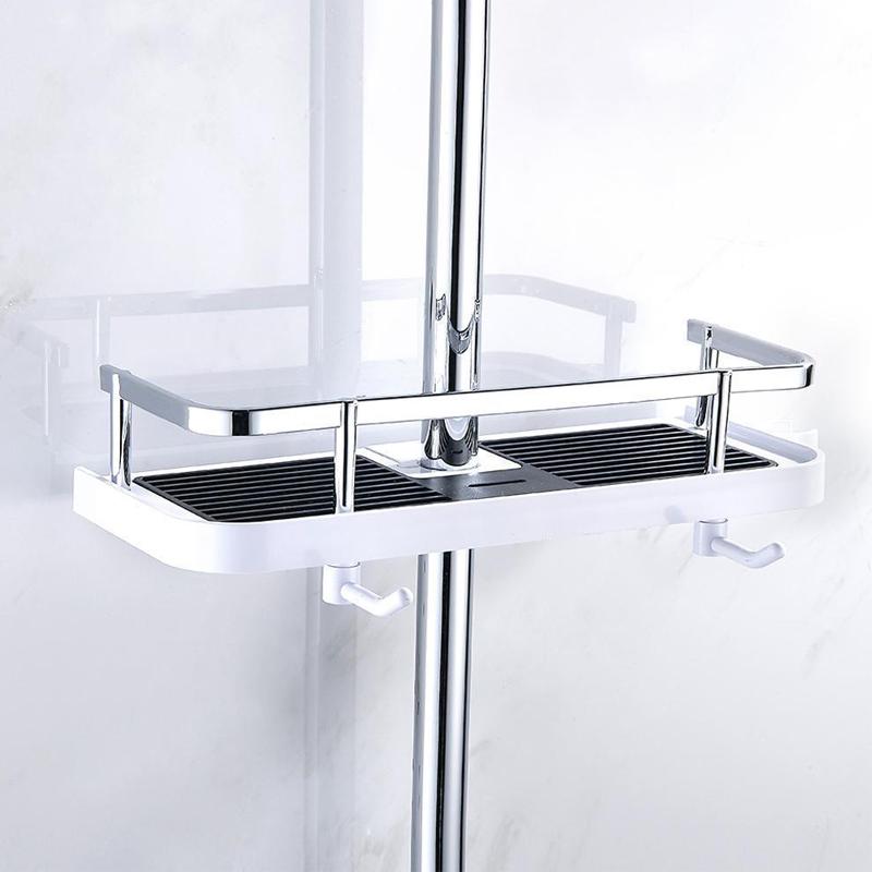 AquaStone | Durable Adjustable Shower Caddy for Organized Bathroom Storage