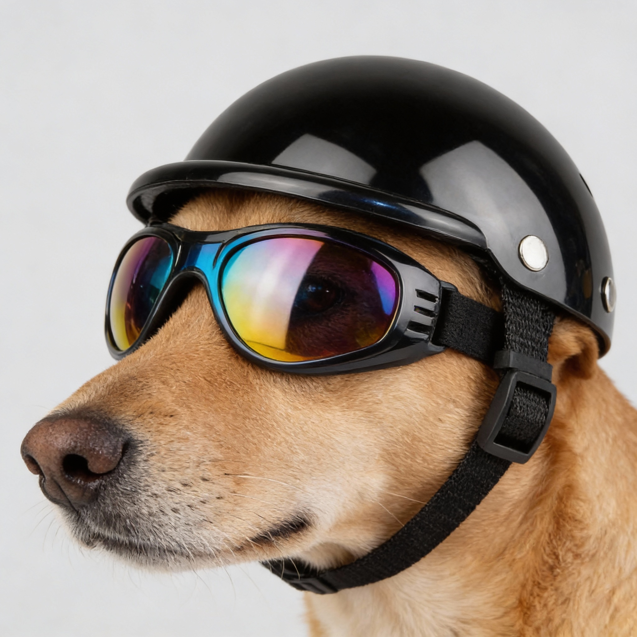 Motorcycle Helmet And Goggles For Dogs – Stylish, Safe Riding Gear