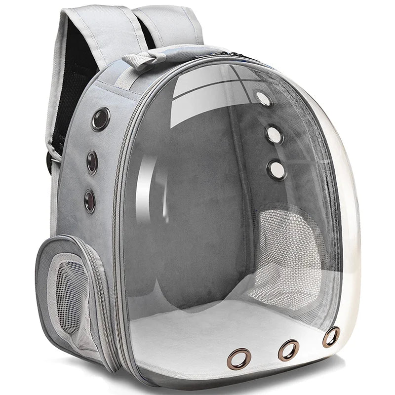 Breathable Clear Bubble Cat Backpack With Panoramic Space Capsule Design And Ventilation