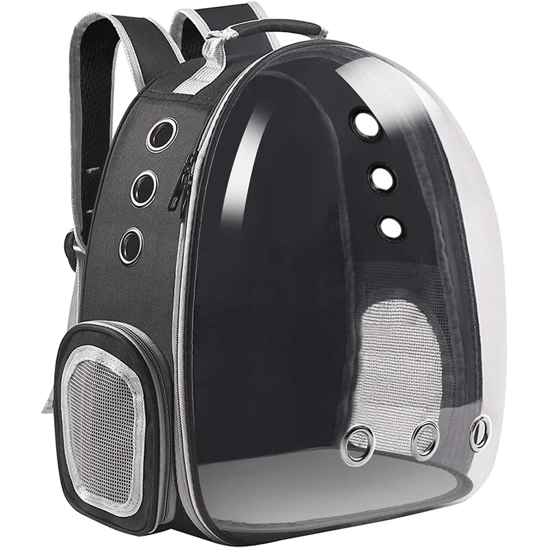 Breathable Clear Bubble Cat Backpack With Panoramic Space Capsule Design And Ventilation