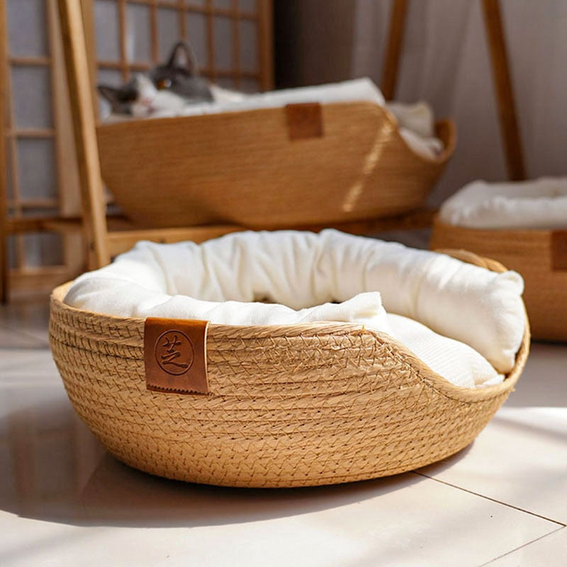 Eco-Friendly Bamboo Fiber Breathable Pet Bed For Dogs And Cats