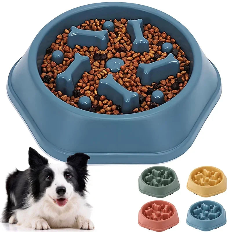 Anti-Choking Slow Feeder Dog Dish With Non-Slip Base – Vet-Recommended Digestive Health Puzzle Feeder