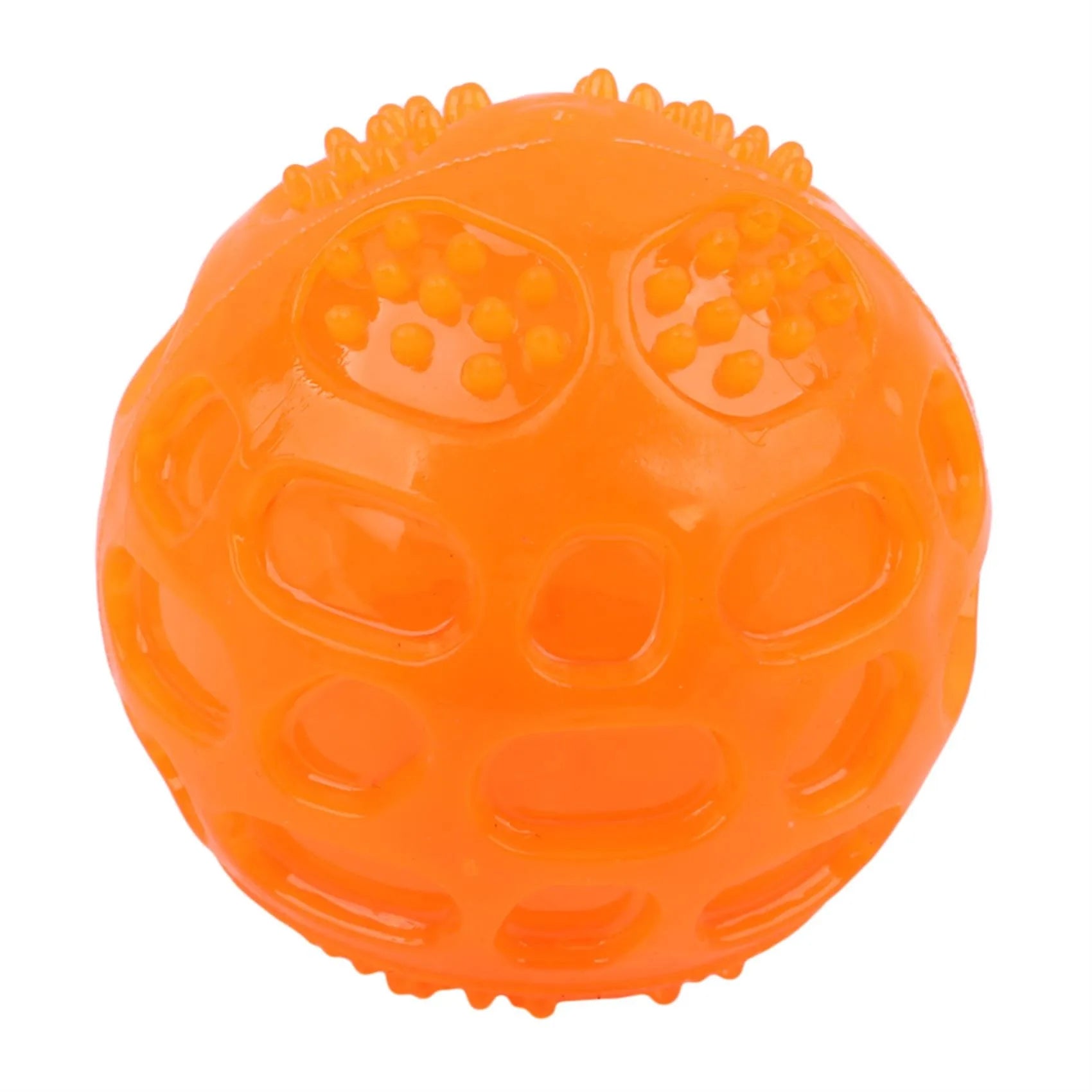 Durable Squeaky Dog Chew Ball With Teeth Cleaning, High Bounce & Floating Toy