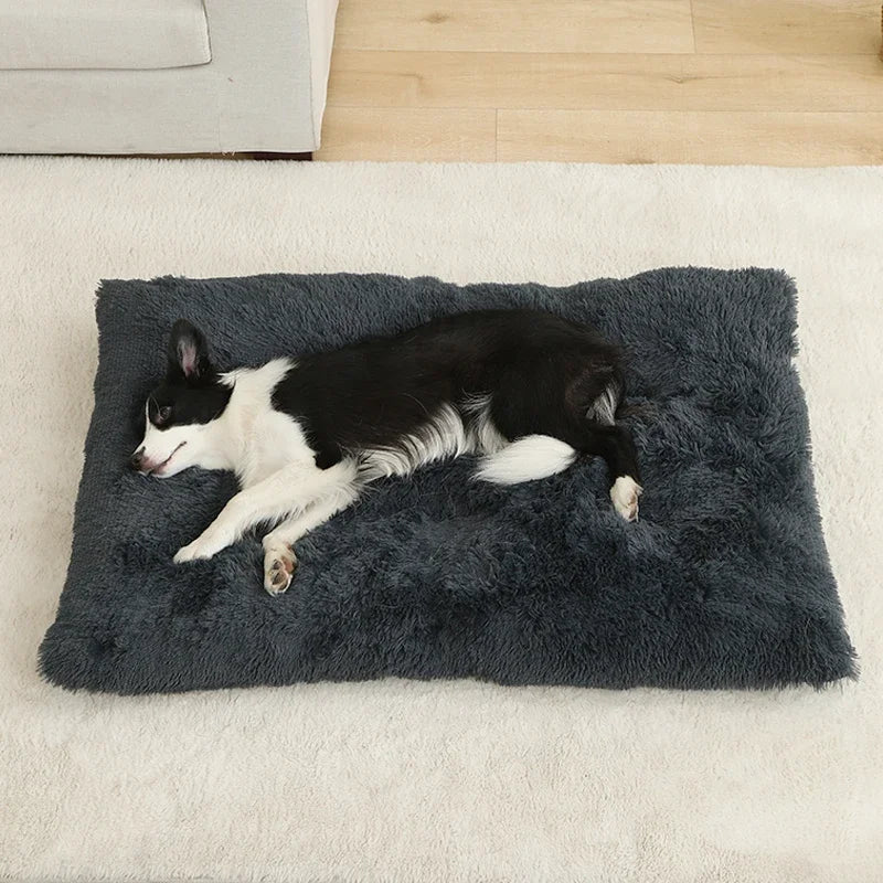 Soft Plush Calming Dog Bed With Orthopedic Support And Anti-Anxiety Comfort