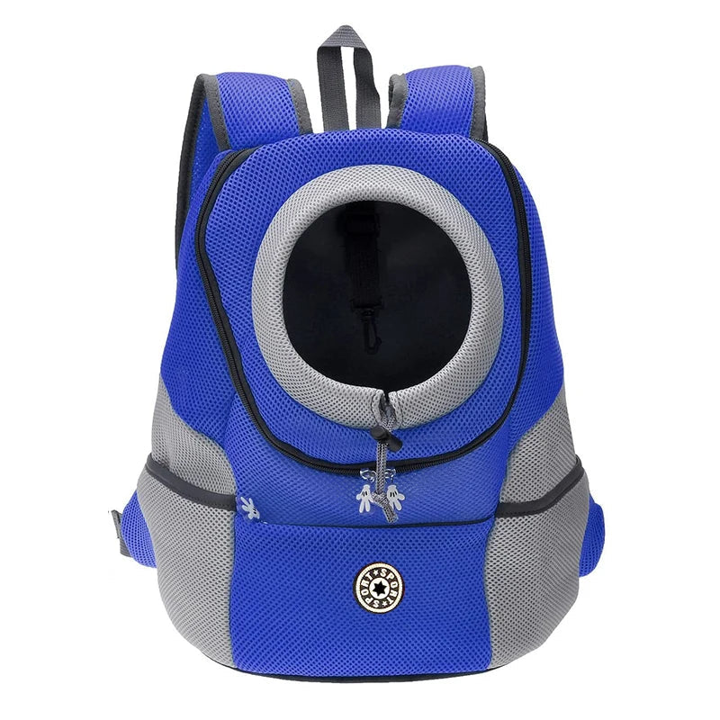 Pet Travel Backpack With Breathable Mesh And Padded Adjustable Straps For Comfort