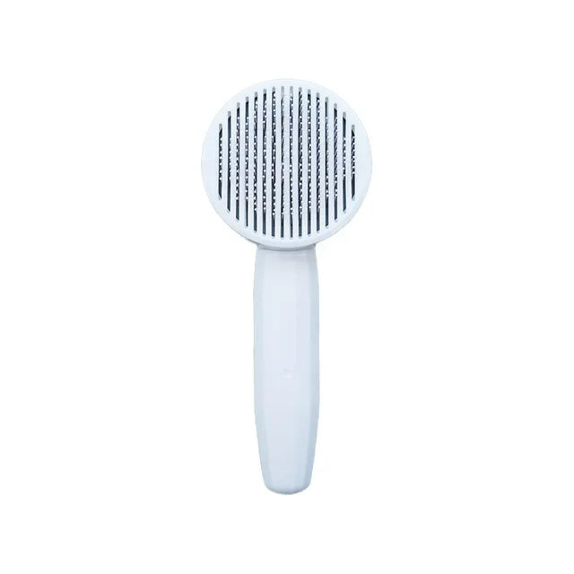 Self-Cleaning Slicker Grooming Brush With One-Click Deshedding And Skin Massage For Pets