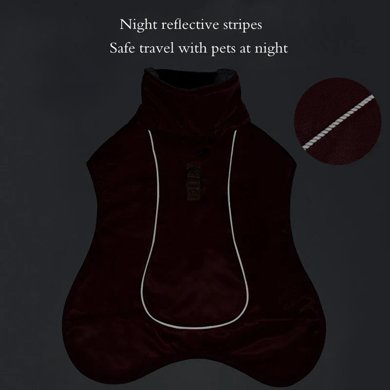 Titan Expedition Waterproof Reflective WInter Coat With Built-in Harness For Large Dogs