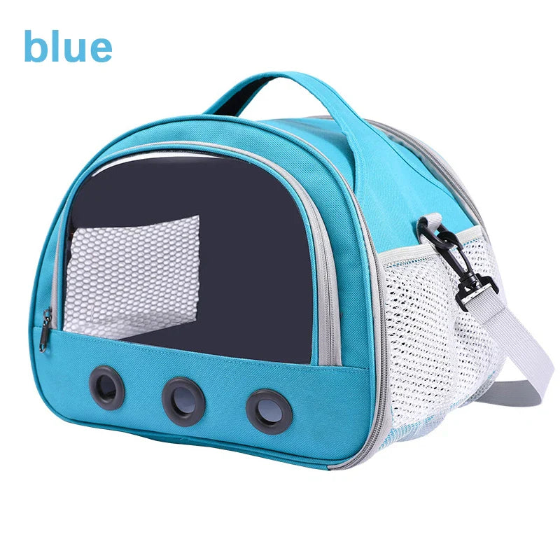 Breathable Mesh Small Animal Carrier With Clear Window For Stress-Free Pet Travel