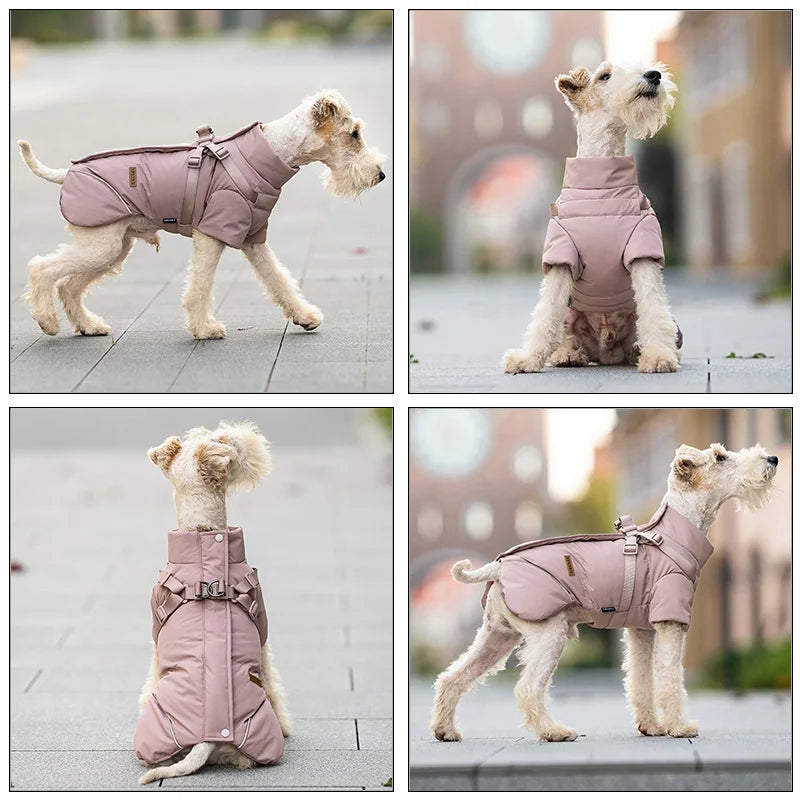 Lightweight Quilted Dog Puffer Jacket With Thermal Insulation For Winter