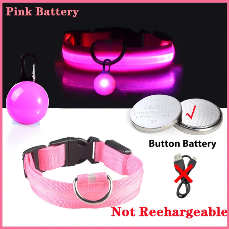 Usb Rechargeable Ultra-Bright Led Dog Collar For Night Safety And Visibility
