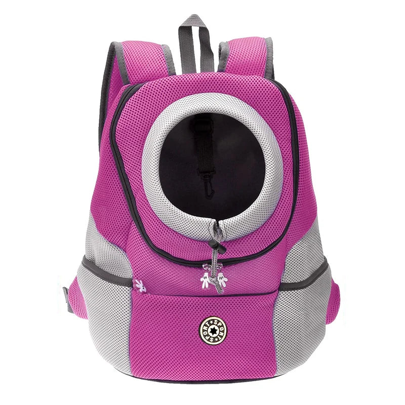 Pet Travel Backpack With Breathable Mesh And Padded Adjustable Straps For Comfort