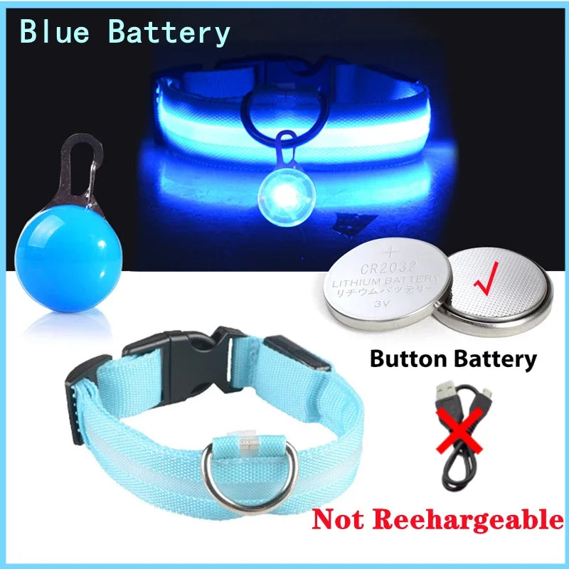 Usb Rechargeable Ultra-Bright Led Dog Collar For Night Safety And Visibility