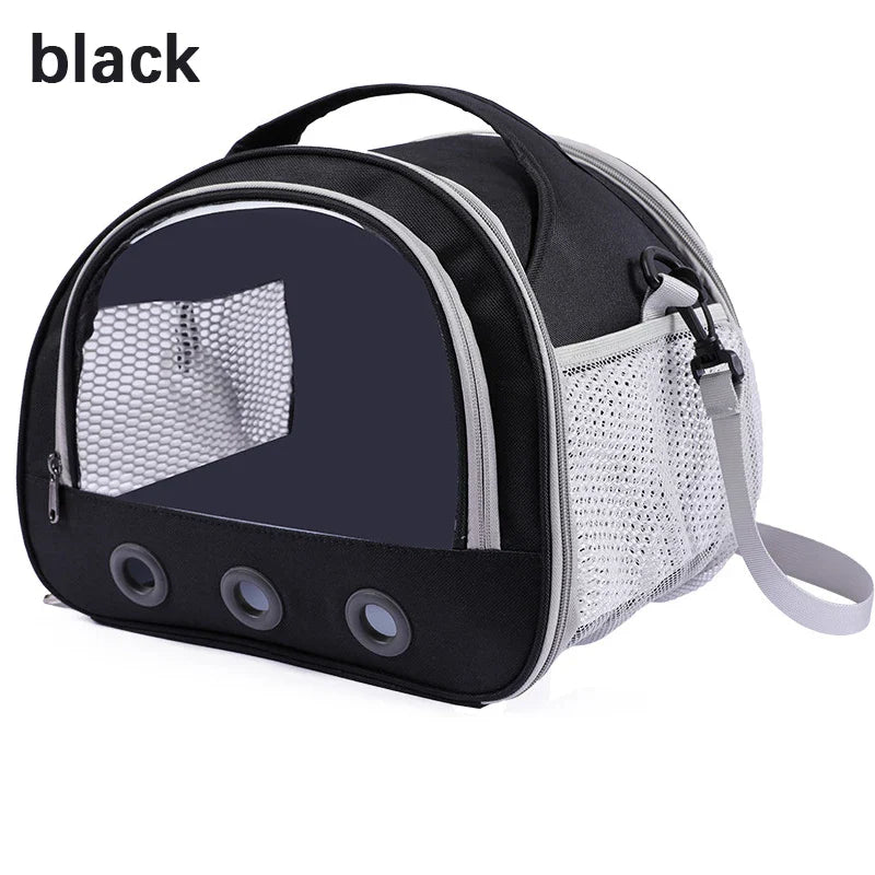 Breathable Mesh Small Animal Carrier With Clear Window For Stress-Free Pet Travel