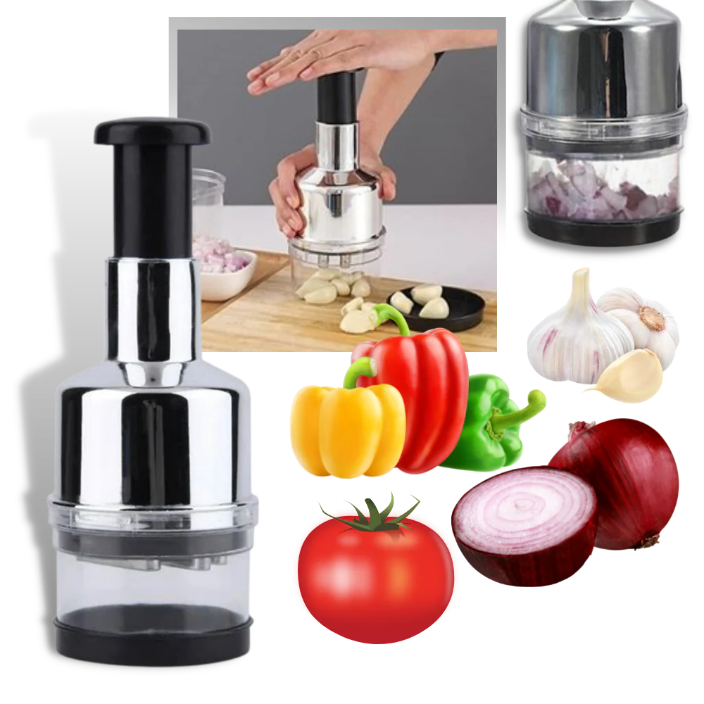 VegiChop | Efficient Stainless Steel Vegetable and Garlic Chopper