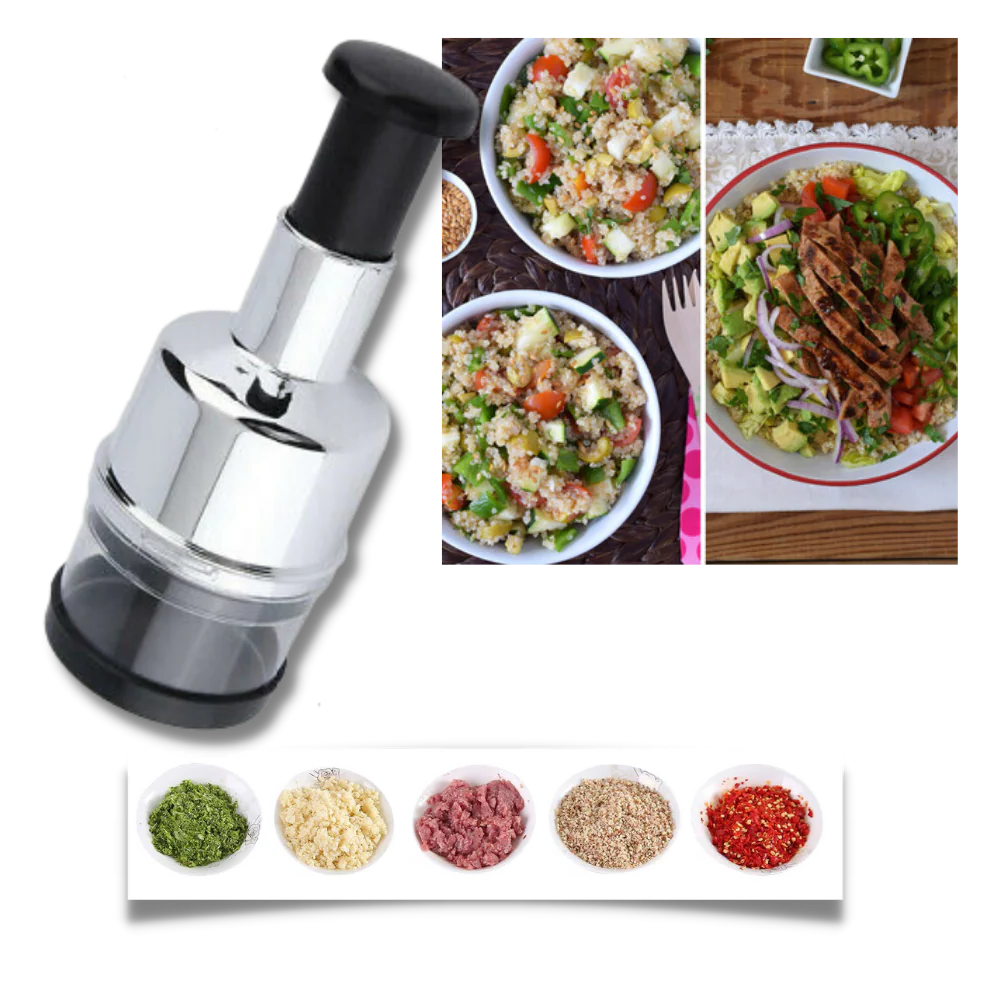 VegiChop | Efficient Stainless Steel Vegetable and Garlic Chopper