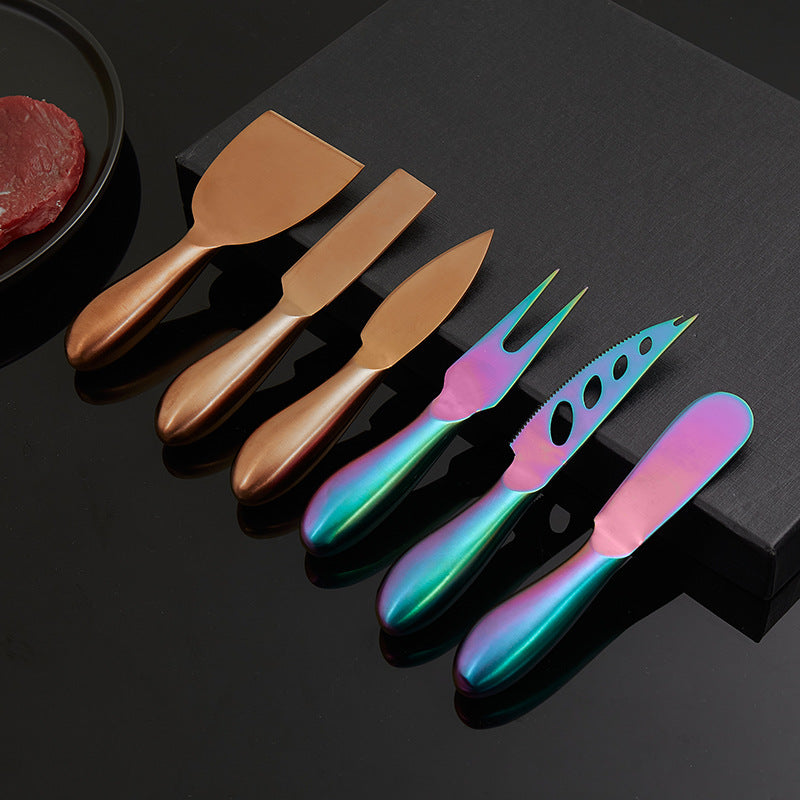 VeneziaCraft | Elegant Practical Stainless Steel Cheese Knife Set