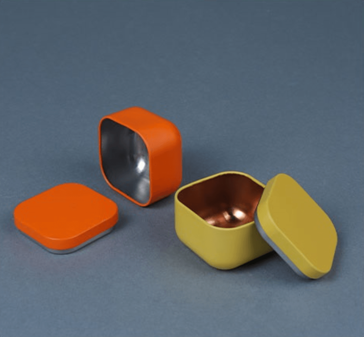 VibrantMetal | Stylish Versatile Small Storage Box for Tea and Snacks