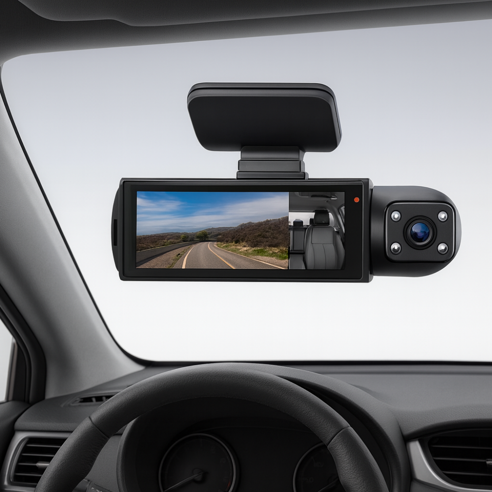 VisionGuard | Advanced Dual Lens 1080p Car Dash Camera with WiFi