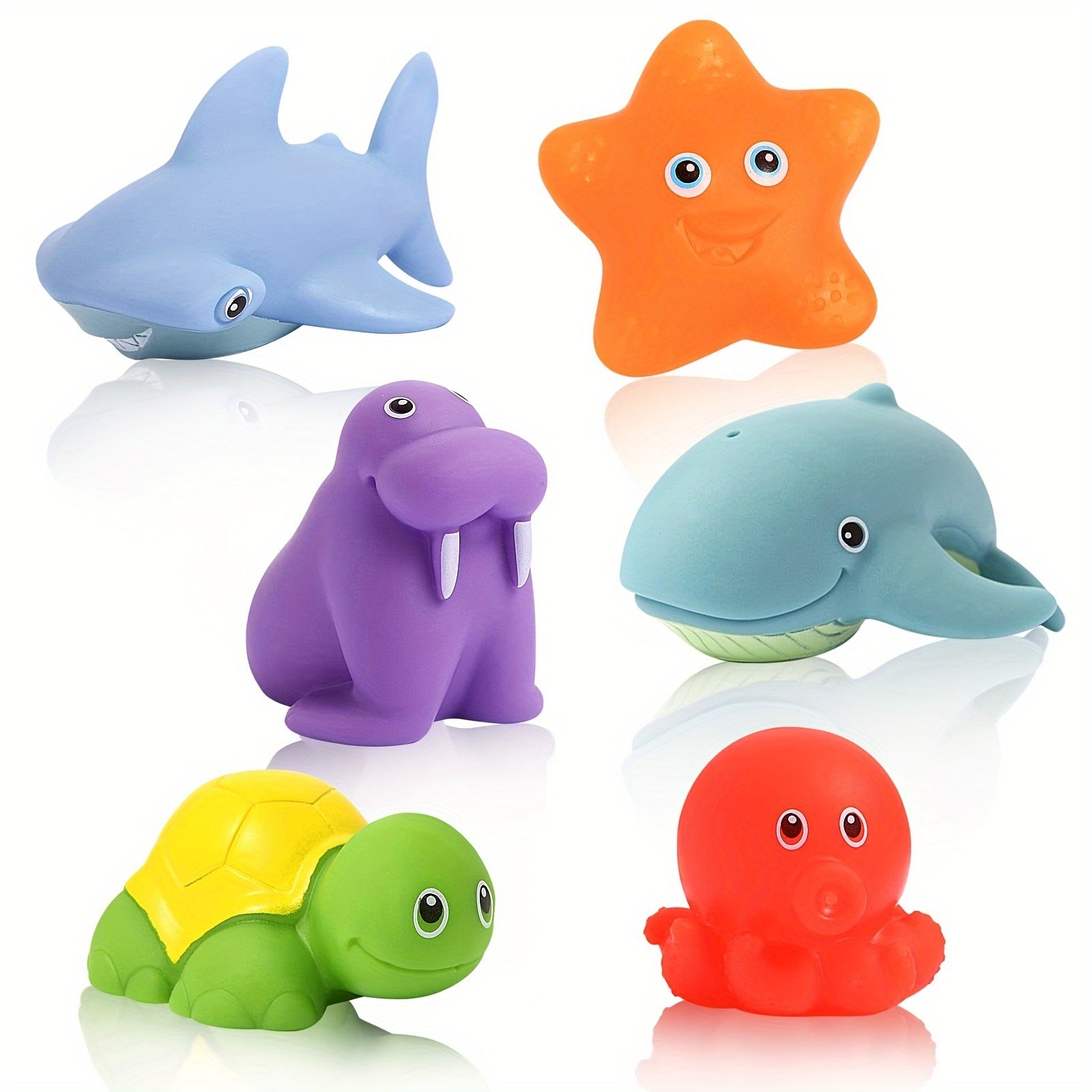 AquaPals | Soft Floating Animal Bath Toy Set for Babies & Toddlers