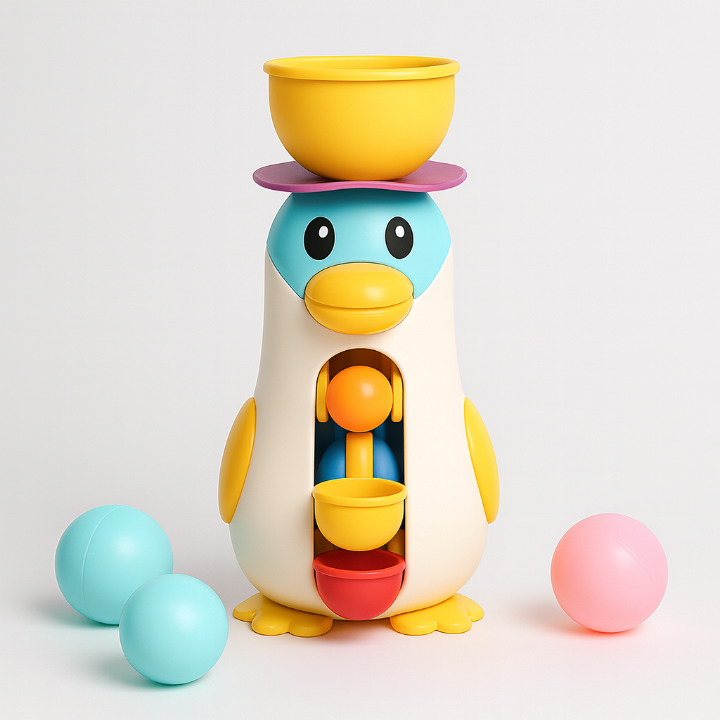 AquaPals | Penguin Waterfall Bath Toy & Activity Station for Kids