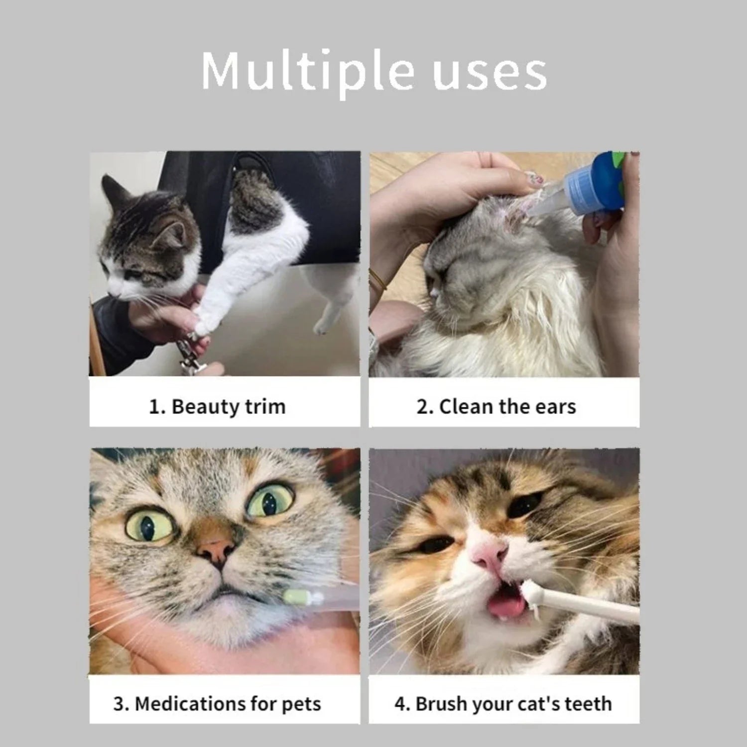 Cat Grooming Restraint Hammock With Ergonomic Suspension For Nail Trimming And Grooming