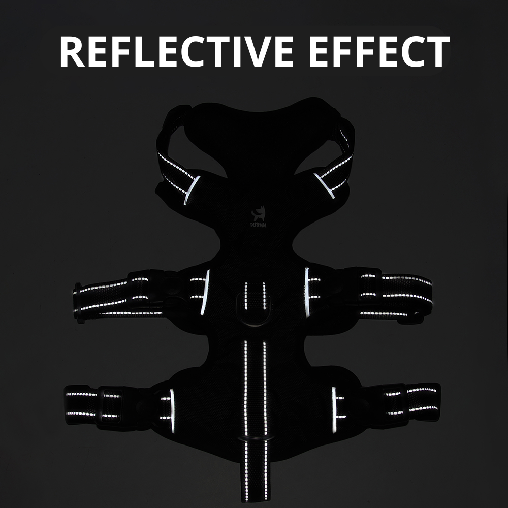 Gripguard Reflective Anti-Pull Dog Harness – Durable Nylon, Escape-Proof Design