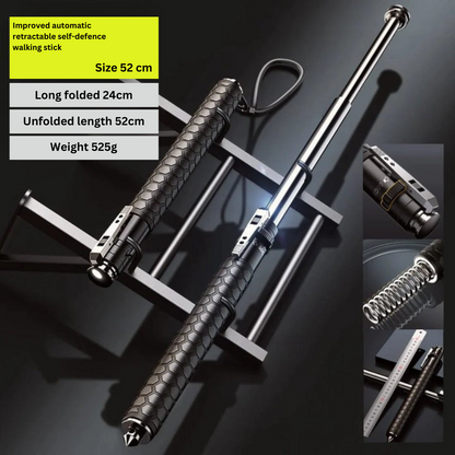 1+1 FREE | GuardStride – Automatic Hiking Safety Pole with Built-In Self-Defense Mechanism