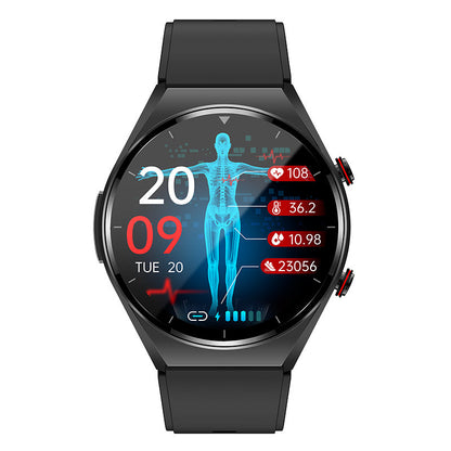 1+1 FREE | One-Touch Smart Health Watch – Blood Sugar, Blood Pressure, EKG, and HRV Monitoring Device