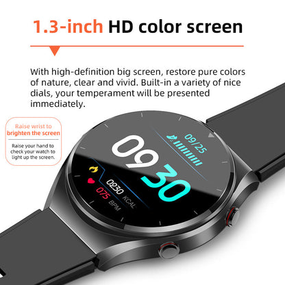 1+1 FREE | One-Touch Smart Health Watch – Blood Sugar, Blood Pressure, EKG, and HRV Monitoring Device