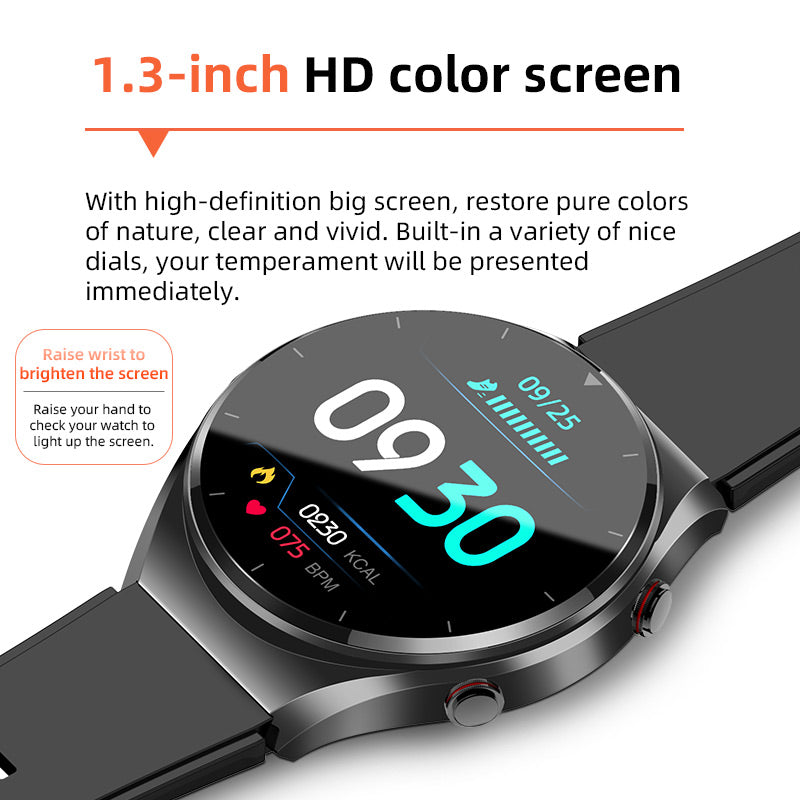 1+1 FREE | One-Touch Smart Health Watch – Blood Sugar, Blood Pressure, EKG, and HRV Monitoring Device