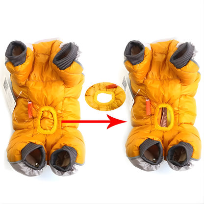 Alpine Protect Waterproof Dog Onesie With Full-Body Thermal Protection For Rain, Snow, And Cold Weather