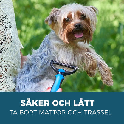 Pet Grooming Brush For Dogs And Cats – Mat Remover And Detangling Tool