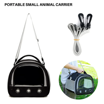 Breathable Mesh Small Animal Carrier With Clear Window For Stress-Free Pet Travel