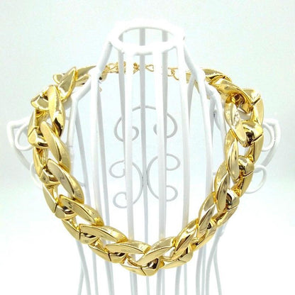 Thick Gold-Plated Chain Pet Safety Collar – Durable Stylish Dog Collar